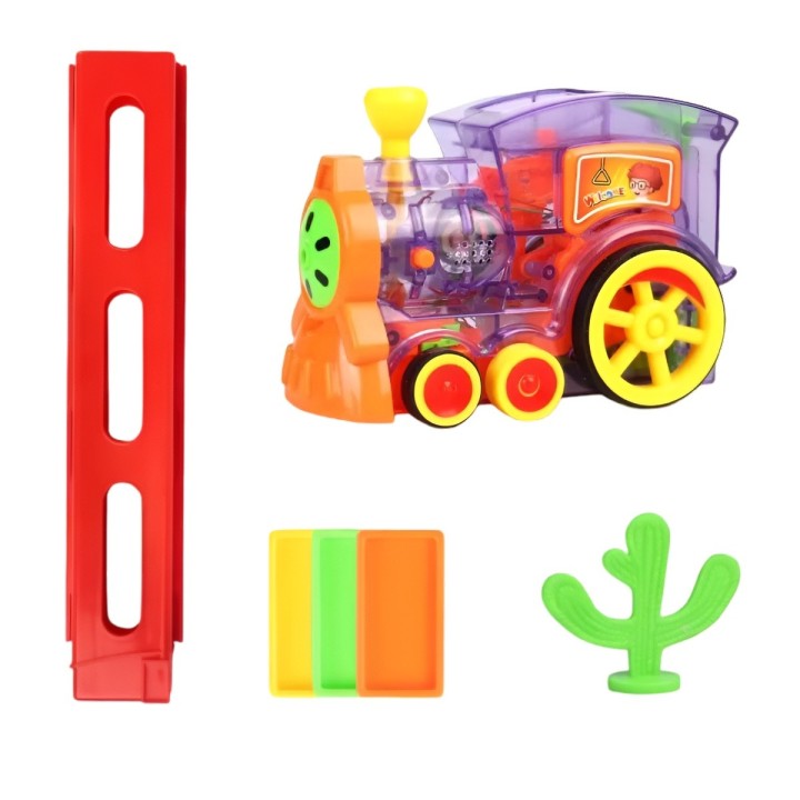 Tren Domino Automático Coche Electrónico Niño + Baterias