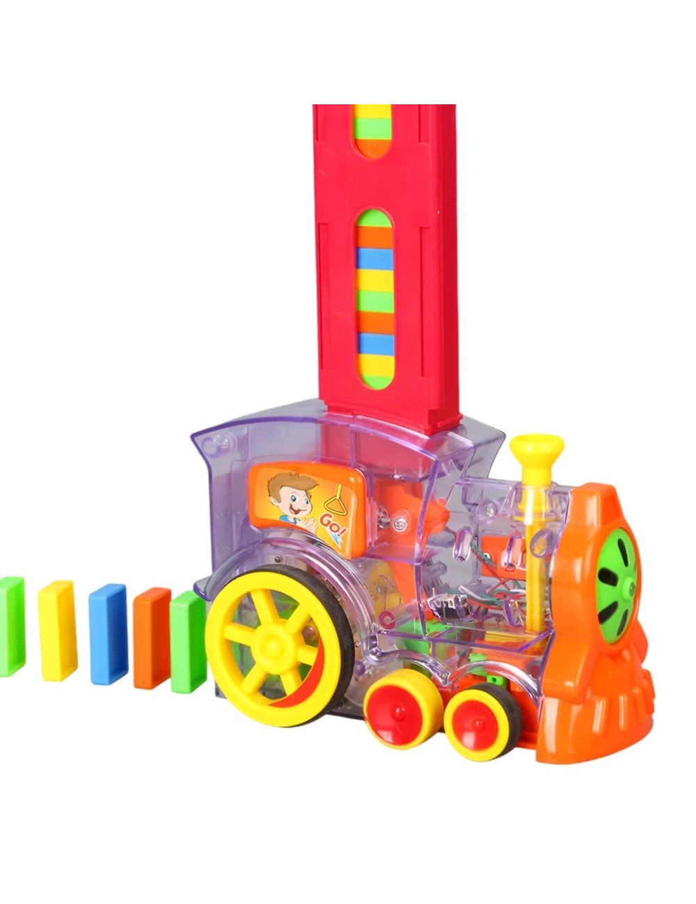 Tren Domino Automático Coche Electrónico Niño + Baterias