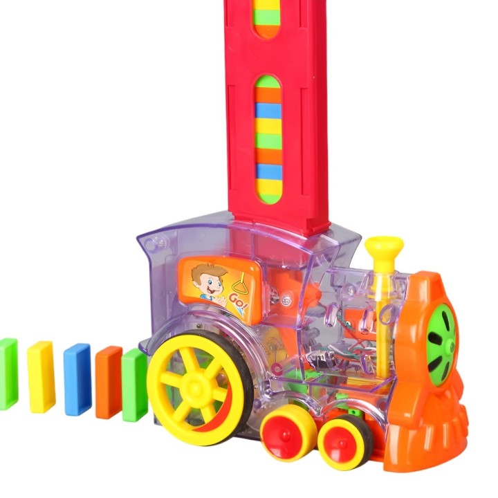 Tren Domino Automático Coche Electrónico Niño + Baterias