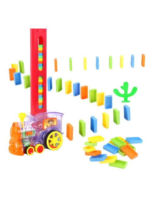 Tren Domino Automático Coche Electrónico Niño + Baterias