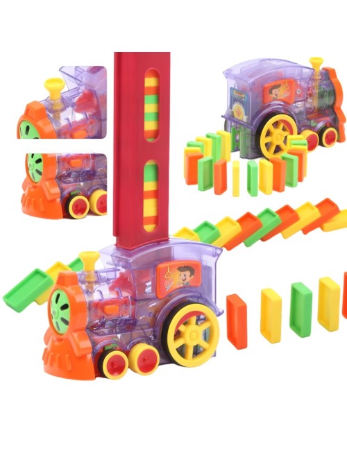 Tren Domino Automático Coche Electrónico Niño + Baterias