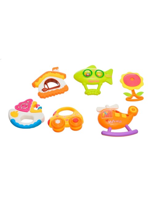 Sonajero Didactico Juguete Estimulacion Temprana X 6 Unid