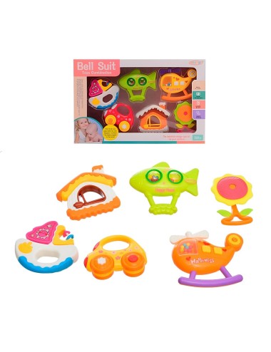 Sonajero Didactico Juguete Estimulacion Temprana X 6 Unid