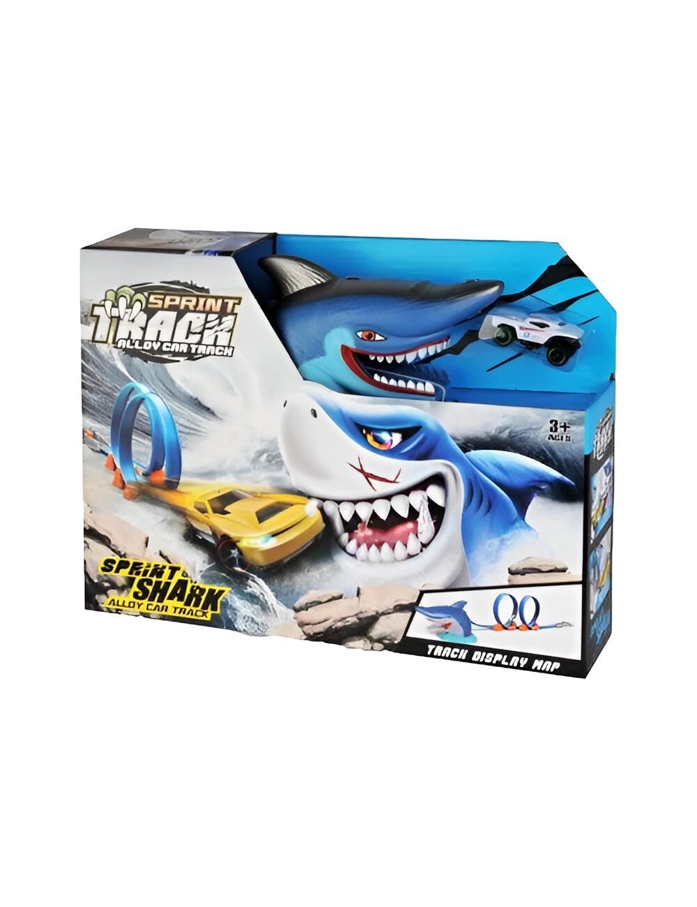 Pista Tiburon Monster 360 Grados Juguete Interactivo +carro