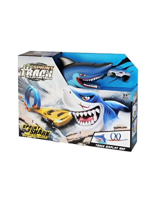 Pista Tiburon Monster 360 Grados Juguete Interactivo +carro