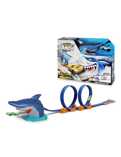 Pista Tiburon Monster 360 Grados Juguete Interactivo +carro