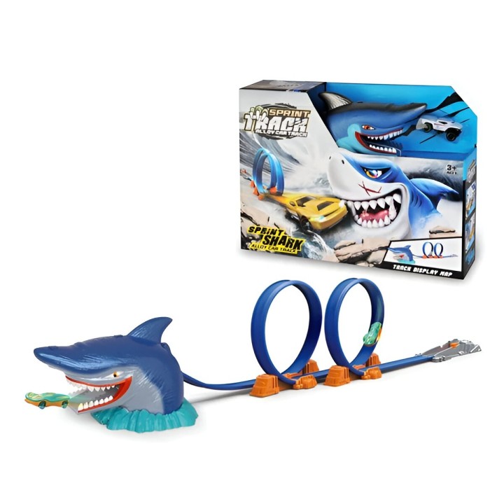 Pista Tiburon Monster 360 Grados Juguete Interactivo +carro