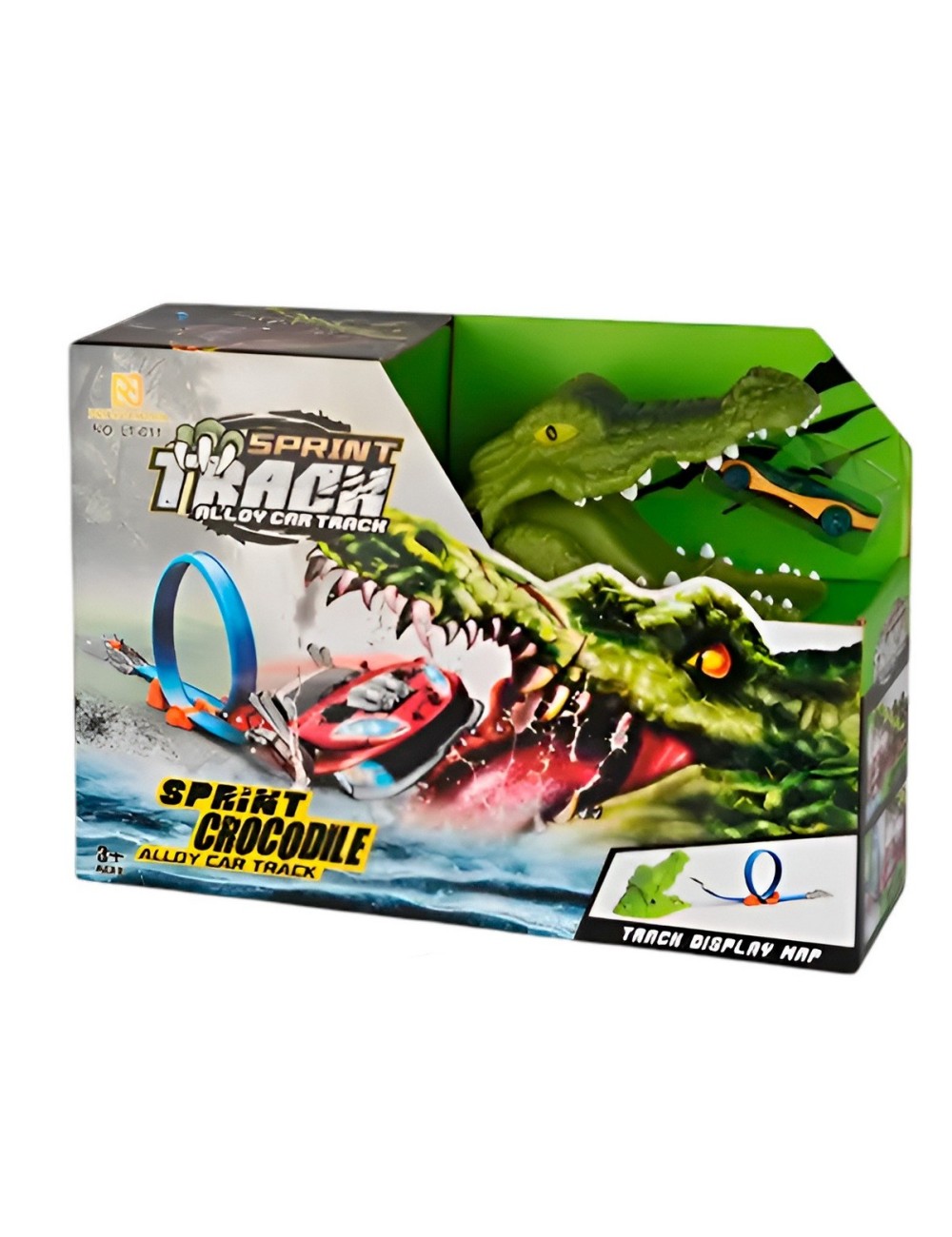 Pista Cocodrilo Monster 360 Grado Juguete Interactivo +carro