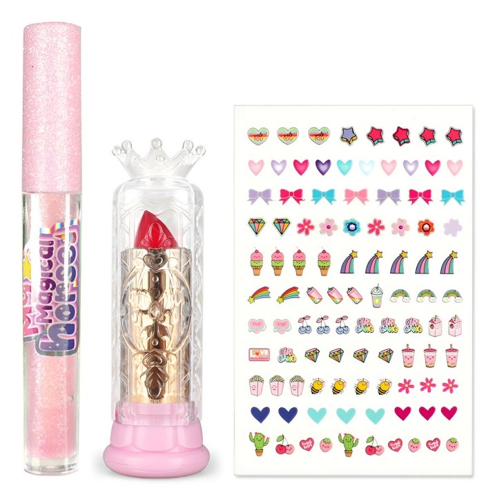 Maleta Kit Unicornio Maquillaje Para Niñas Juguete Esmaltes