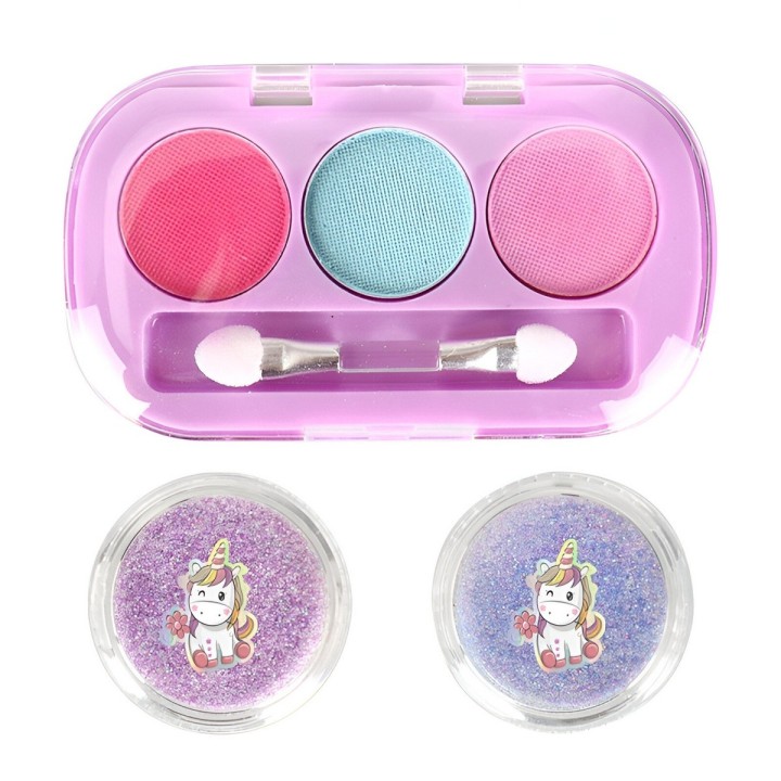 Maleta Kit Unicornio Maquillaje Para Niñas Juguete Esmaltes