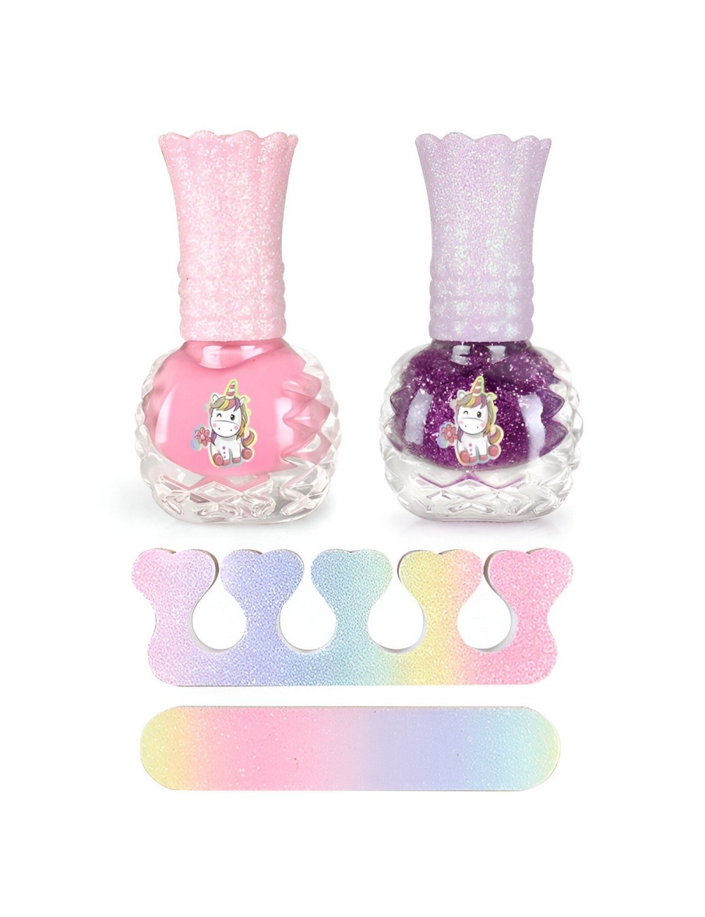 Maleta Kit Unicornio Maquillaje Para Niñas Juguete Esmaltes