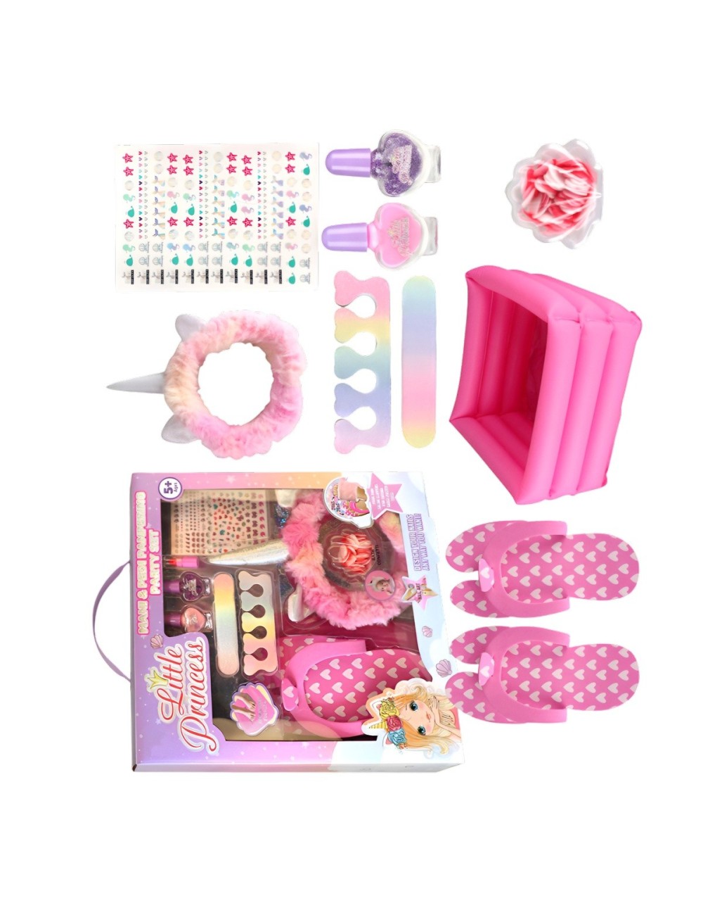 Maleta Kit Unicornio Manicure Para Niñas Juguete Esmaltes