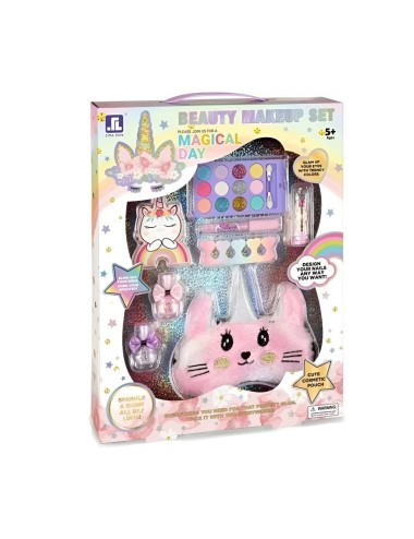 Maleta Kit Unicornio Manicure Antifaz Niñas Juguete Esmaltes