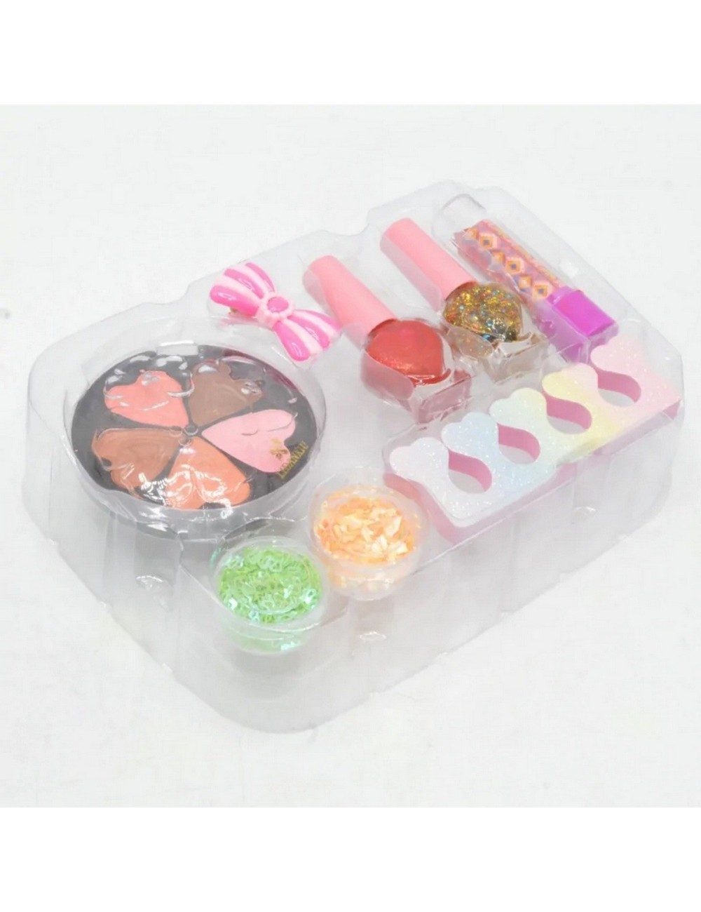 Maleta Kit Sirena De Maquillaje Para Niñas Juguete Esmaltes