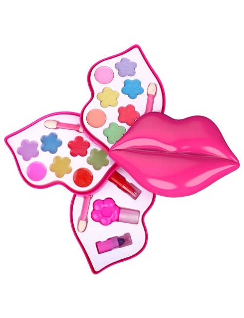 Kit De Maquillaje Niñas Juguete Princesas Figura Kiss