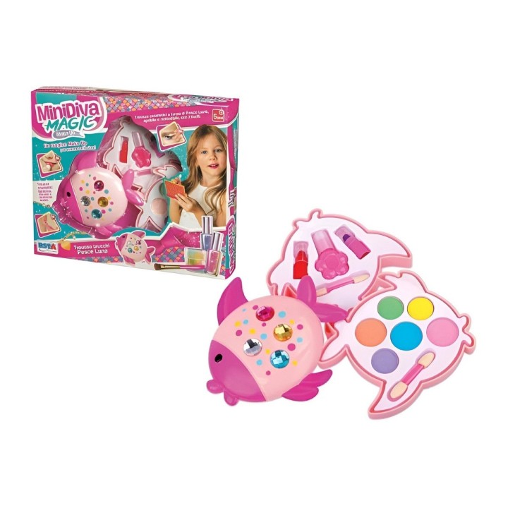 Kit De Maquillaje Niñas Juguete Princesas Figura Pez