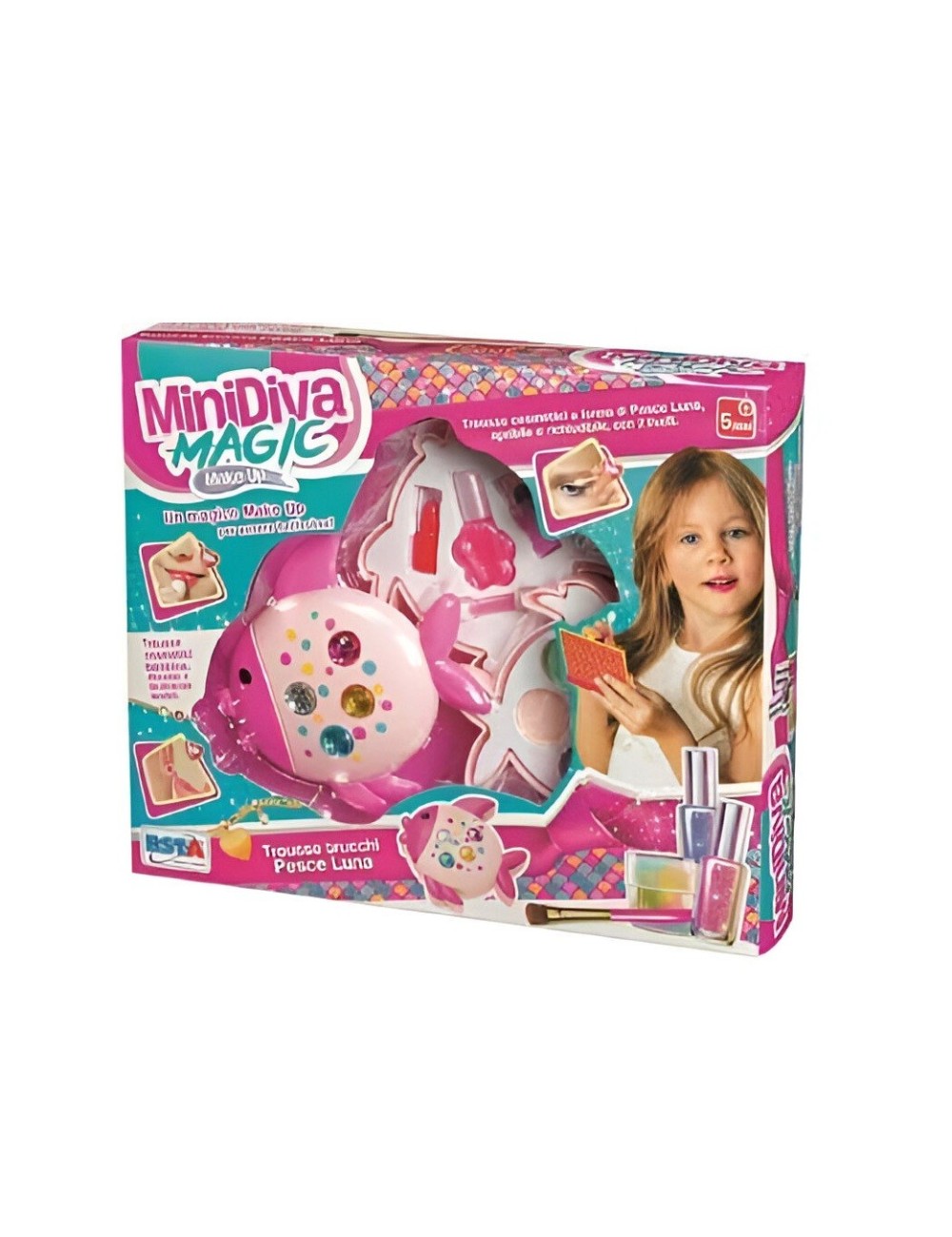 Kit De Maquillaje Niñas Juguete Princesas Figura Pez