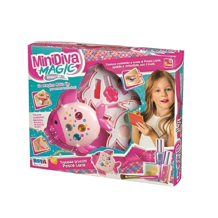 Kit De Maquillaje Niñas Juguete Princesas Figura Pez