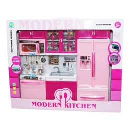 Cocina Muñecas Niñas Horno Luz Nevera Sonido 3 Modulos