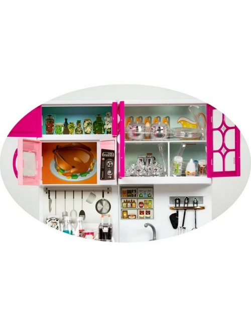 Cocina Muñecas Niñas Horno Luz Nevera Sonido 3 Modulos