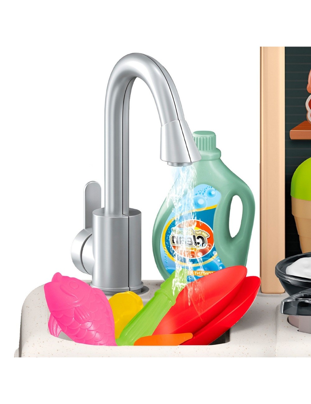 Cocina Juguete Interactiva Utencilios Comida De Juguete