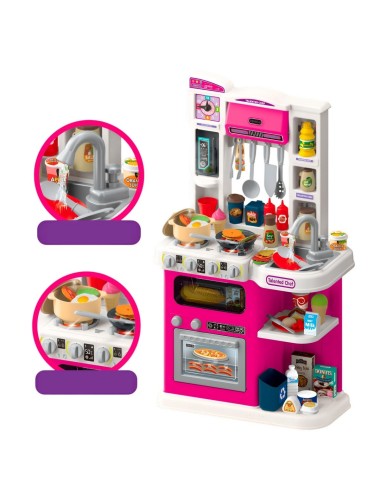 Cocina De Juguete Interactiva Didactica Niñas + Utencilios
