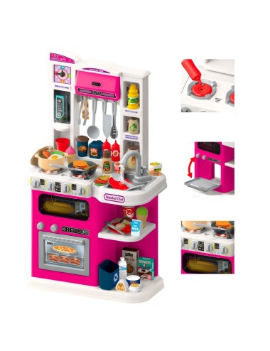 Cocina De Juguete Interactiva Didactica Niñas + Utencilios