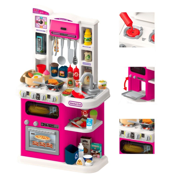 Cocina De Juguete Interactiva Didactica Niñas + Utencilios