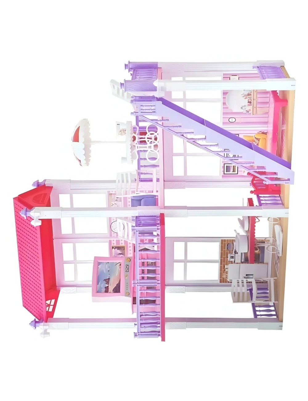 Casa Para Muñecas Con Muebles Interactiva Juguete Niñas