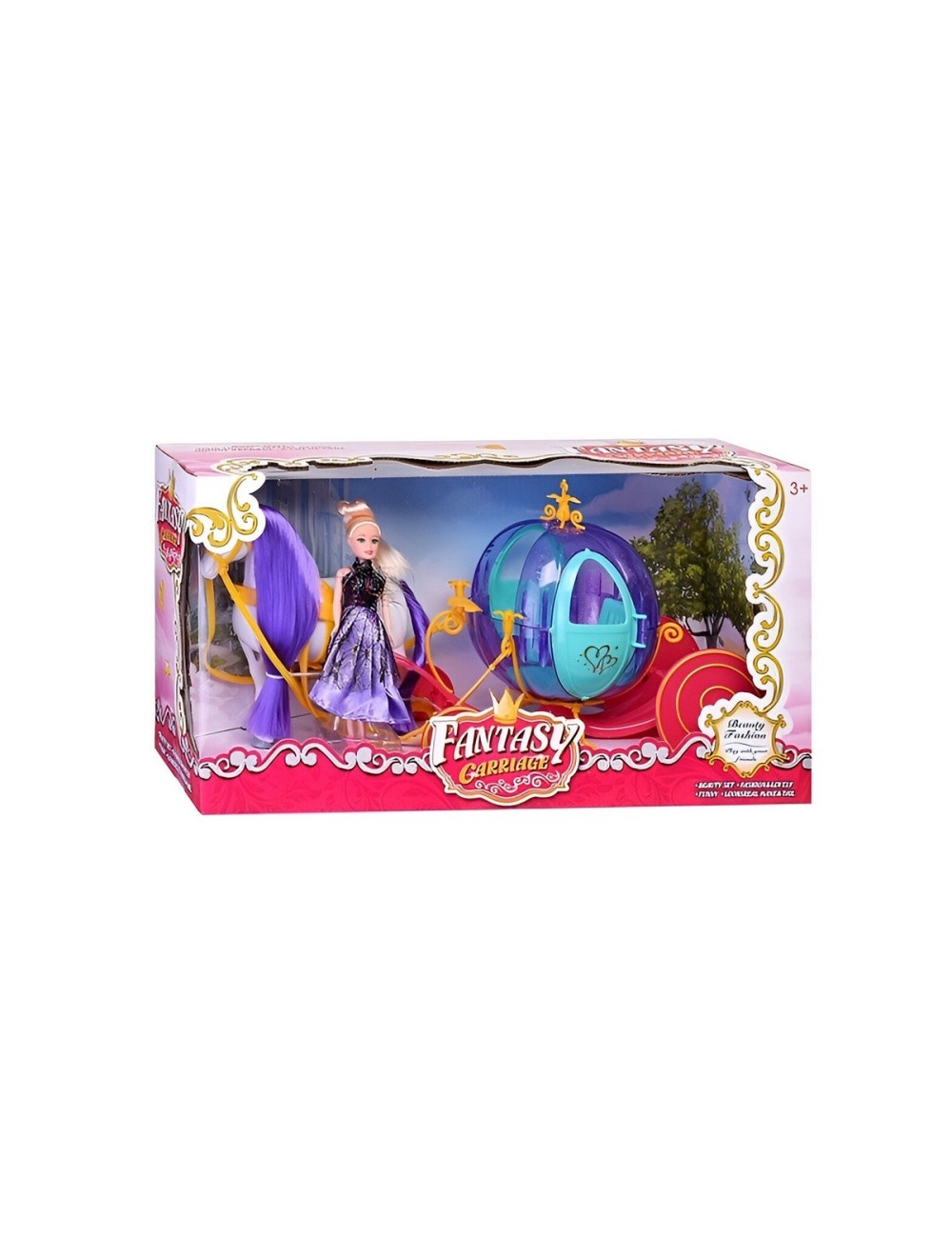 Carro Carruaje Muñeca Princesa Con Caballo Juguete Niñas