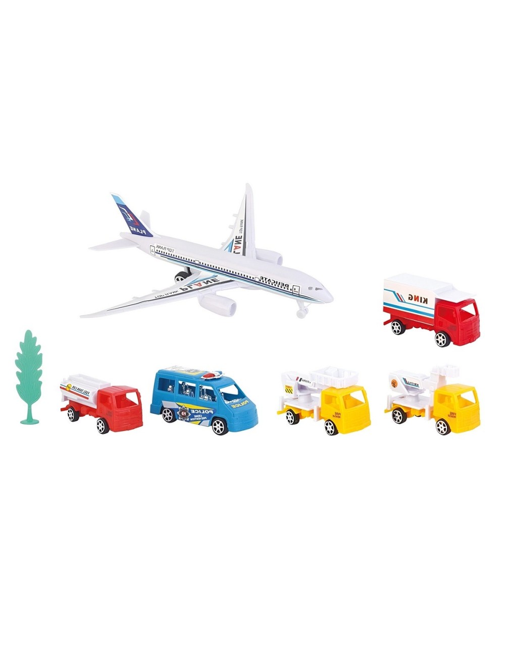 Avion Camiones Transporte Gruas Juguete Aeropuerto