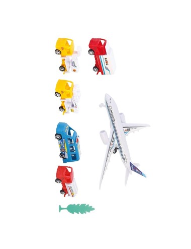 Avion Camiones Transporte Gruas Juguete Aeropuerto