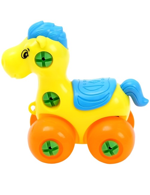 Carro Caballo Figura Armable + Destornillador Juguete