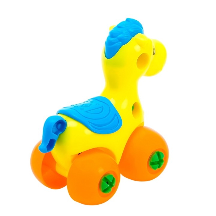 Carro Caballo Figura Armable + Destornillador Juguete