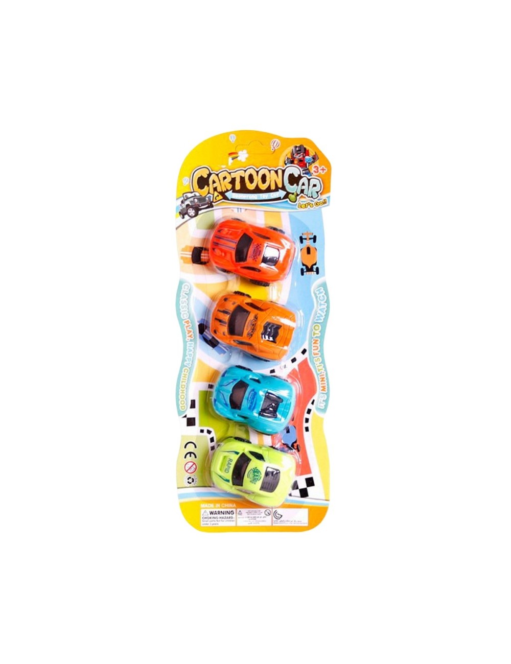Carro Deportivo Mini Coleccion X 4 Unidades Juguete Niños