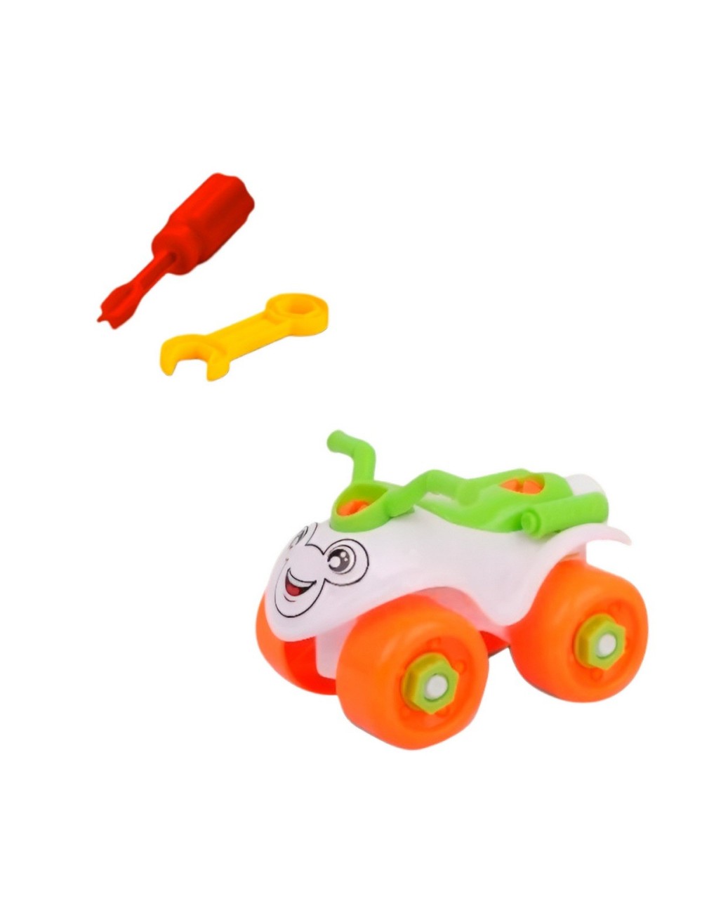 Cuatrimoto Figura Armable + Destornillador Juguete