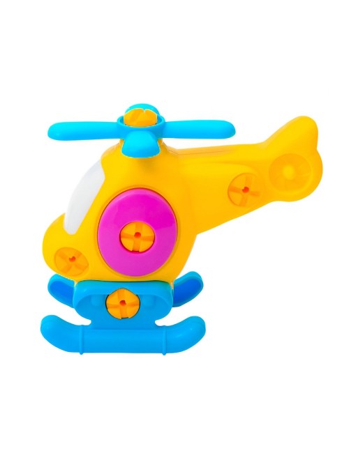 Helicoptero Figura Armable + Destornillador Juguete