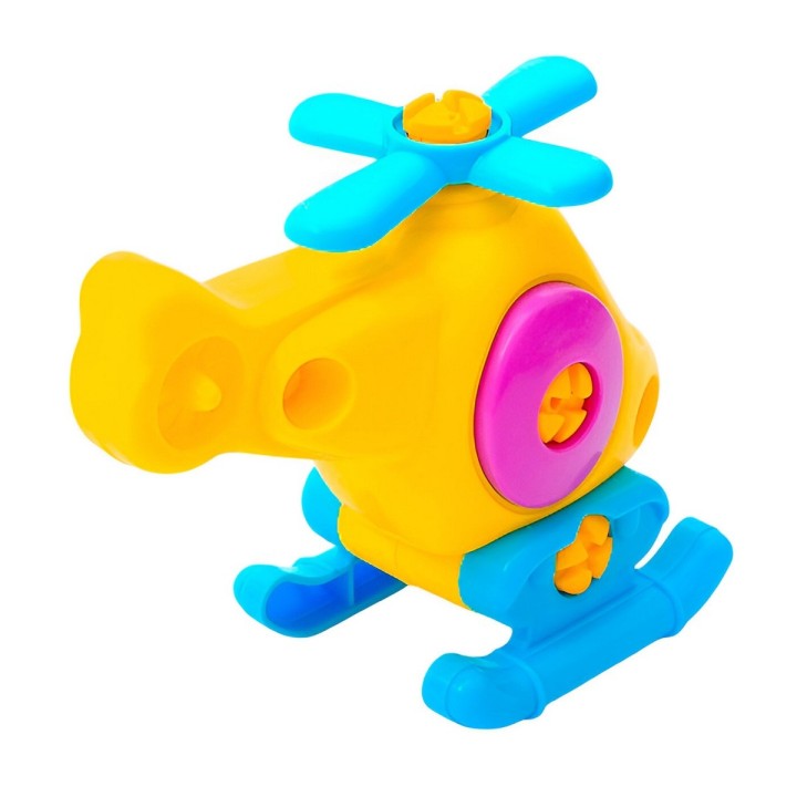 Helicoptero Figura Armable + Destornillador Juguete