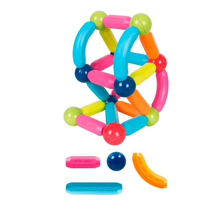 Juego Bloques Figuras Magneticas Didacticas Aprendizaje