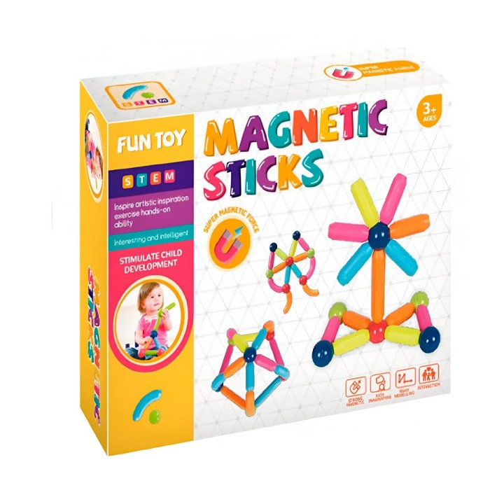 Juego Bloques Figuras Magneticas Didacticas Aprendizaje