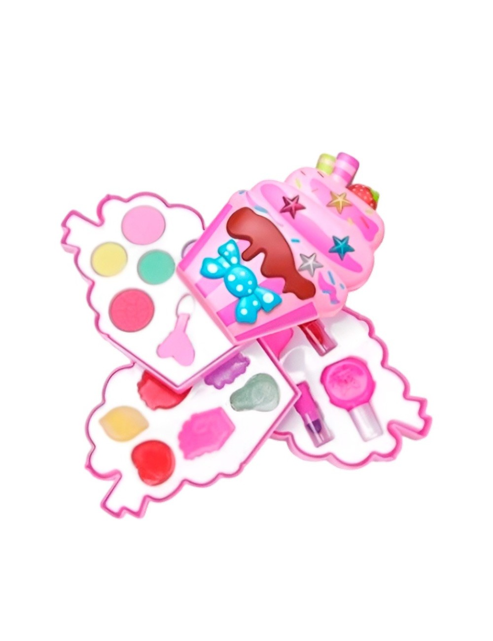 Kit De Maquillaje Set Para Niña Juguete Cono Colores