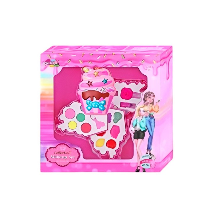 Kit De Maquillaje Set Para Niña Juguete Cono Colores