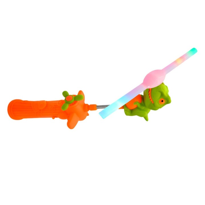Varita Ventilador Juguete Niñas Figura Dinosaurio + Baterias
