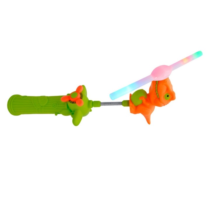 Varita Ventilador Juguete Niñas Figura Dinosaurio + Baterias