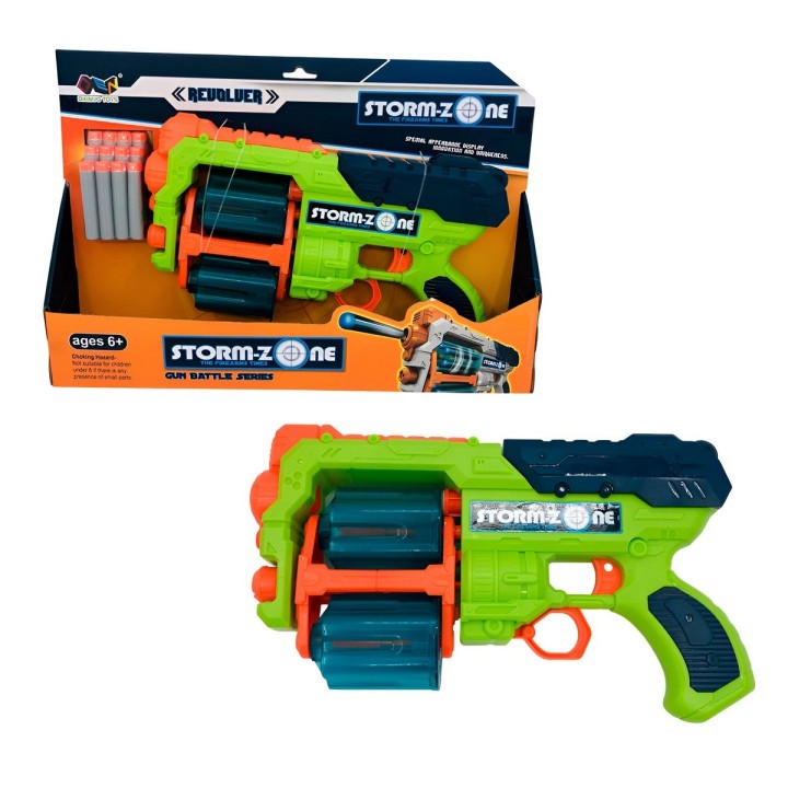 Pistola Dardos Nerf Storm + Dardos Juguete Interactivo