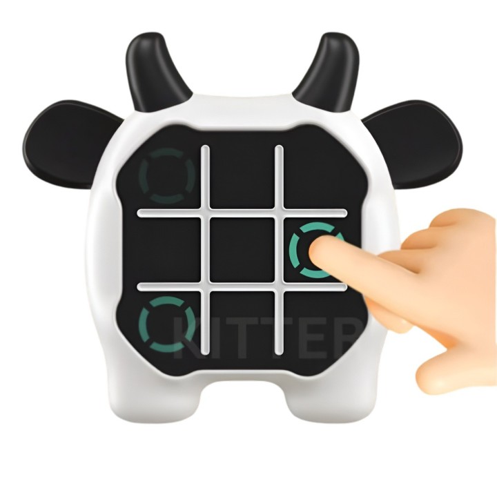 Juego De Mesa Triqui Tic Tact 2 En 1 Vaca Estrategia