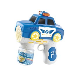 Pistola Burbujera Carro Policia Con Liquido De Burbujas