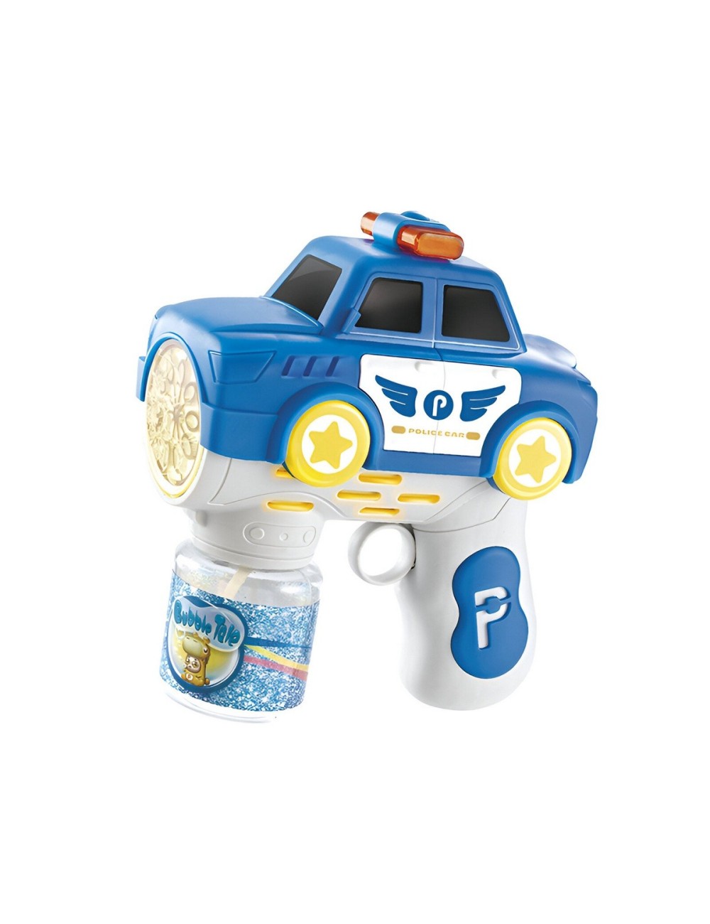 Pistola Burbujera Carro Policia Con Liquido De Burbujas