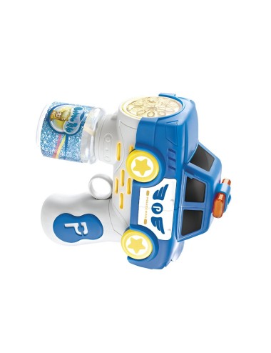 Pistola Burbujera Carro Policia Con Liquido De Burbujas