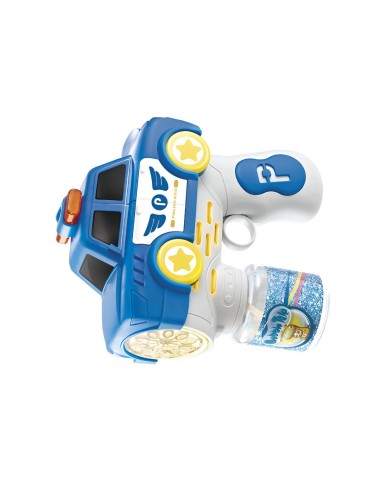 Pistola Burbujera Carro Policia Con Liquido De Burbujas